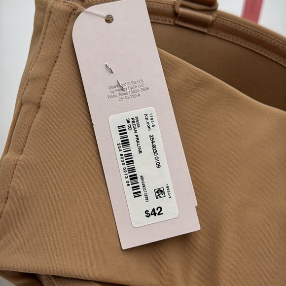 NWT Ambrielle Lightly Lined Strapless Multi-Way Bra – Size 38DD, Nude - Picture 4 of 11